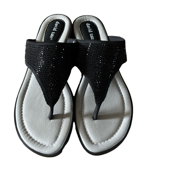 David Tate sandal with sparkle size 8.5 wide width - Picture 2 of 7